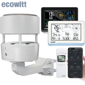 Ecowitt-Estación Meteorológica Inalámbrica Essense3, dispositivo con pantalla de 7,5 pulgadas, monitores de temperatura, humedad, presión, lluvia, velocidad y dirección del viento - MODELO WS3902 Sin Stock entrega 15 Días