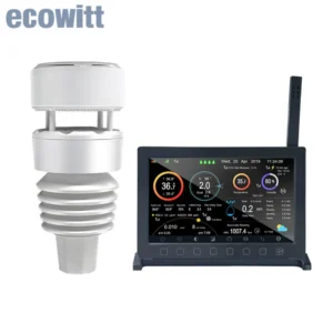 Ecowitt-Estación Meteorológica Wittboy Pro HP2564, incluye consola de pantalla TFT hp2560 _ c y Sensor meteorológico WS90 para exteriores, alimentado por energía Solar Sin Stock entrega 15 Días