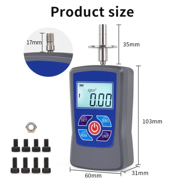 Medidor Digital de dureza para fruta, peneómetro con durómetro, para uvas, naranjas, GY-M30/M15, 0,2 a 30 Kgf - Imagen 7
