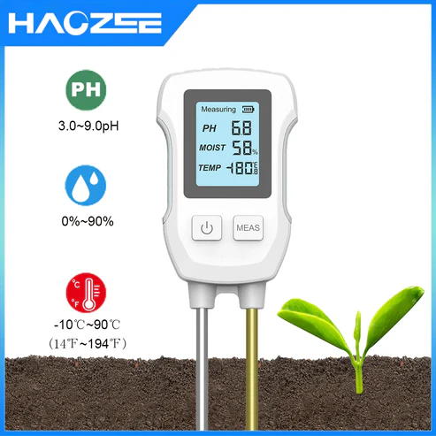 Sensor de suelo 3 en 1, medidor LCD Digital de PH/humedad/temperatura, Sensor de Metal resistente al calor, Monitor de humedad para flores, plantas y jardinería Con Stock Disponible 2 Unidades - Imagen 2